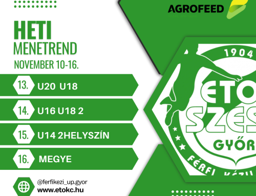 Srácok heti menetrendje